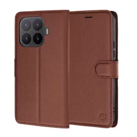 Xiaomi 17T Pro barna Techsuit Leather Folio tok
