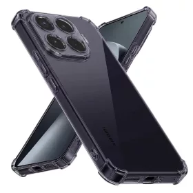   Xiaomi 17T Pro füstfekete Techsuit ütésálló átlátszó szilikon tok