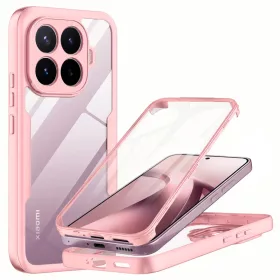    Xiaomi 17T rózsaszín Techsuit ColorVerse 360 sorozat tok kijelzővédővel