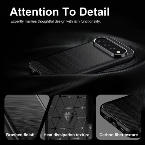 Google Pixel 11 / Pixel 11 Pro fekete Techsuit Carbon szilikon tok-5949419375697 2 kép