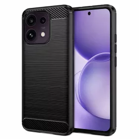 Oppo Reno16 F fekete Techsuit karbon szilikon tok