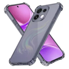    Oppo Reno16 füstfekete Techsuit ütésálló átlátszó szilikontok