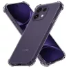  Oppo Reno16 F füstfekete Techsuit ütésálló átlátszó szilikon tok