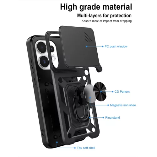  Oppo Reno16 kék Techsuit CamShield Series tok-5949419377080 4 kép
