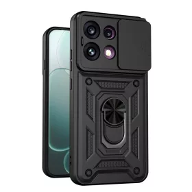 Oppo Reno16 F fekete Techsuit CamShield tok