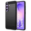 Samsung Galaxy S26 FE / S25 FE fekete Techsuit Carbon Silicone ütésálló tok