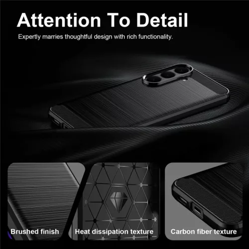 Samsung Galaxy S26 FE / S25 FE fekete Techsuit Carbon Silicone ütés�-5949419378506 5 kép