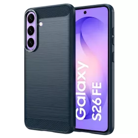   Samsung Galaxy S26 FE / S25 FE kék Techsuit Carbon Silicone tok