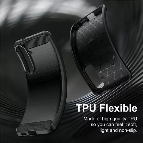 Samsung Galaxy S26 FE / S25 FE kék Techsuit Carbon Silicone tok-5949419378490 3 kép