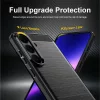 Samsung Galaxy S26 FE / S25 FE kék Techsuit Carbon Silicone tok-5949419378490 5 kép