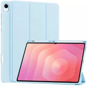    Samsung Galaxy Tab S12 Plus égkék Techsuit Flex Trifold tablet tok ceruzatartóval