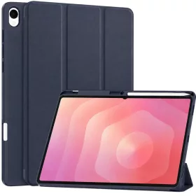    Samsung Galaxy Tab S12 Plus sötétkék Techsuit Flex Trifold ceruzatartós tablet tok