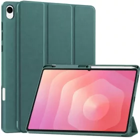    Samsung Galaxy Tab S12 Plus zöld Techsuit Flex Trifold tok ceruzatartóval