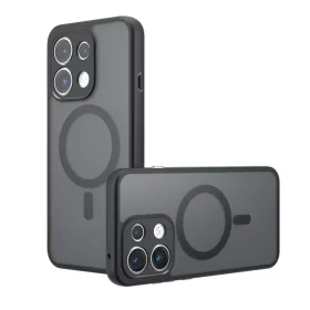   Oppo Reno16 F / Reno16 FS Matt fekete Techsuit PureFrost MagSafe tok