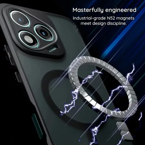  Oppo Reno16 F / Reno16 FS Matt fekete Techsuit PureFrost MagSafe tok-5949419378865 10 kép