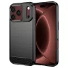 iPhone 18 Pro Max / iPhone 17 Pro Max fekete Techsuit Carbon Silicone tok