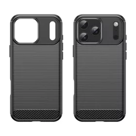iPhone 18 Pro Max / iPhone 17 Pro Max fekete Techsuit Carbon Silicone -5949419381391 2 kép