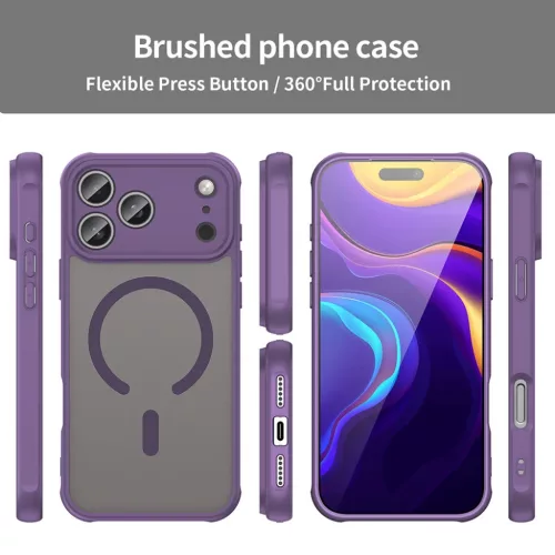  iPhone 18 Pro / iPhone 17 Pro Lila Techsuit HaloFrost II MagSafe tok-5949419380301 6 kép