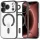  iPhone 18 Pro Max / iPhone 17 Pro Max fekete Techsuit Luxury Crystal MagSafe tok