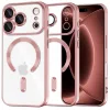  iPhone 18 Pro Max / iPhone 17 Pro Max rózsaszín Techsuit Luxury Crystal MagSafe tok
