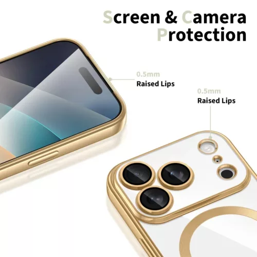  iPhone 18 Pro Max / iPhone 17 Pro Max mélykék Techsuit Luxury Cryst-5949419379749 3 kép