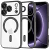 iPhone 18 Pro / iPhone 17 Pro Fekete Techsuit Luxury Crystal MagSafe tok
