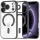 iPhone 18 Pro / iPhone 17 Pro Fekete Techsuit Luxury Crystal MagSafe tok