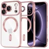  iPhone 18 Pro / iPhone 17 Pro rózsaszín Techsuit Luxury Crystal MagSafe tok