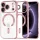  iPhone 18 Pro / iPhone 17 Pro rózsaszín Techsuit Luxury Crystal MagSafe tok