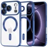  iPhone 18 Pro / iPhone 17 Pro sötétkék Techsuit Luxury Crystal MagSafe tok