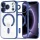  iPhone 18 Pro / iPhone 17 Pro sötétkék Techsuit Luxury Crystal MagSafe tok