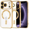  iPhone 18 Pro / iPhone 17 Pro arany Techsuit Luxury Crystal MagSafe tok
