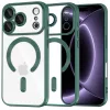  iPhone 18 Pro / iPhone 17 Pro mélyzöld Techsuit Luxury Crystal MagSafe tok