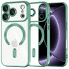  iPhone 18 Pro / iPhone 17 Pro világoszöld Techsuit Luxury Crystal MagSafe tok