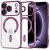 Apple iPhone 18 Pro / iPhone 17 Pro Sötét cseresznye Techsuit Luxury Crystal MagSafe tok