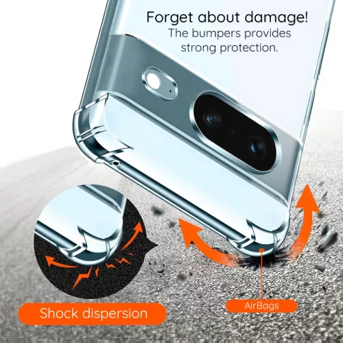  Google Pixel 11 Pro Átlátszó Techsuit Ütésálló Szilikon tok-5949419382626 6 kép