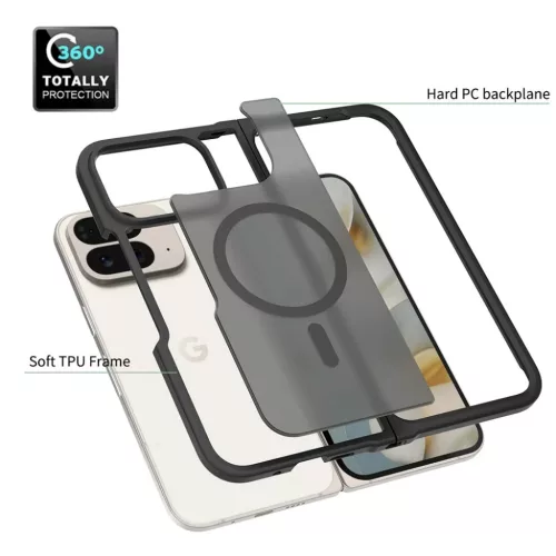  Google Pixel 11 Pro Fold matt fekete Techsuit PureFrost MagSafe tok-5949419382763 5 kép