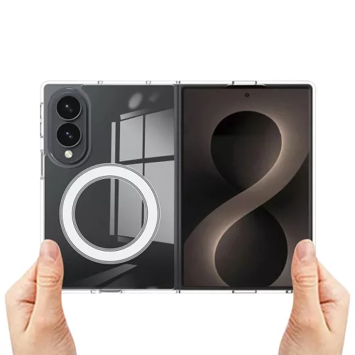  Samsung Galaxy Z Fold8 átlátszó Techsuit MagSafe Pro tok-5949419382855 5 kép