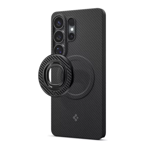 Spigen O-Mag OM106 mágneses telefontartó állvány fekete-8800283301595 3 kép