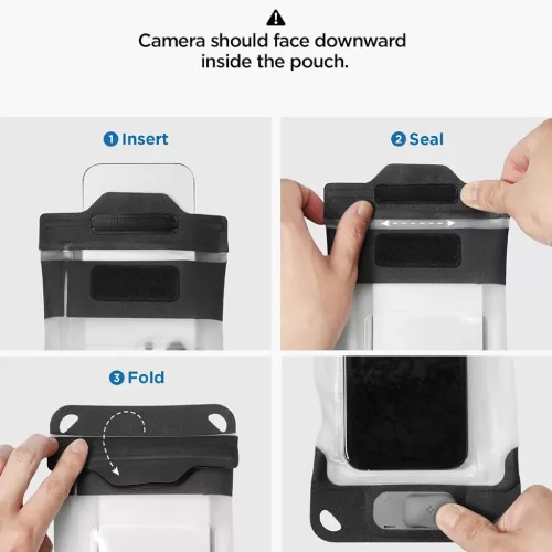 Spigen Aqua Shield Air Pump A604 vízálló tok fekete (ACS11675)-8800337248081 6 kép