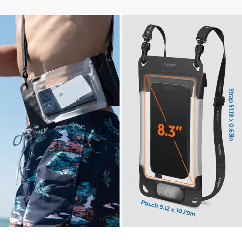 Spigen Aqua Shield Air Pump A604 vízálló tok fekete (ACS11675)-8800337248081 7 kép