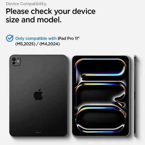 iPad Pro 11 (2024/2025) Spigen Glas.tR AlignMaster T (AGL11699) átlá-8800337248326 7 kép