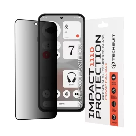    Nothing Phone (4b) fekete Techsuit 111D Privacy Full Glue adatvédelmi kijelzővédő üvegfólia