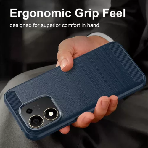  Honor 600 Smart Kék Techsuit Carbon Silicone tok-5949419383487 4 kép
