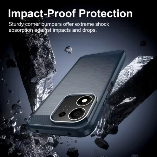 Honor 600 Smart Kék Techsuit Carbon Silicone tok-5949419383487 5 kép