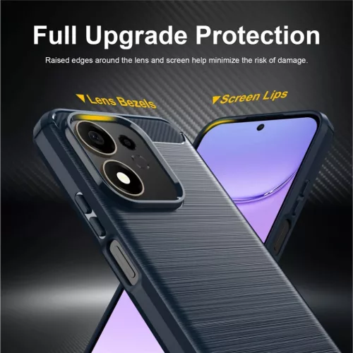  Honor 600 Smart Kék Techsuit Carbon Silicone tok-5949419383487 6 kép