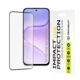    Honor 600 Smart Fekete Techsuit 111D teljes felületű, teljes ragasztós üveg kijelzővédő fólia