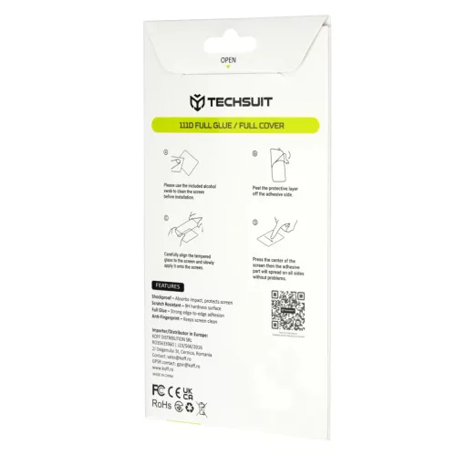  Honor 600 Smart Fekete Techsuit 111D teljes felületű, teljes ragasz-5949419383272 4 kép