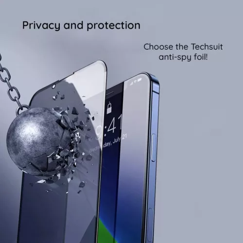  Honor 600 Smart fekete Techsuit 111D Privacy Full Glue üvegfólia-5949419383265 7 kép