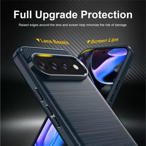  Google Pixel 11 Pro XL kék Techsuit Carbon Silicone ütésálló tok-5949419384576 2 kép